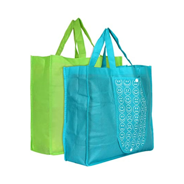 Foldable Reusable Smiley Printed Shopping Bag Manufacturers, Suppliers in Prayagraj