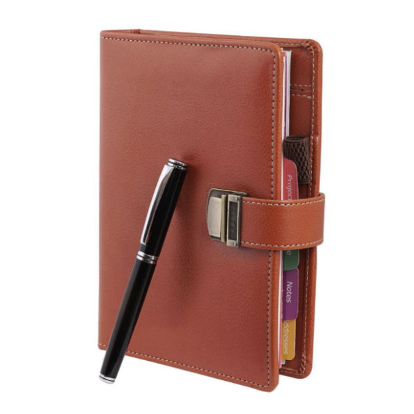  Leather Office Stationery Organiser and Diary with Pen. Manufacturers, Suppliers in Maharashtra