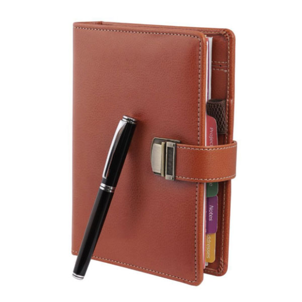  Leather Office Stationery Organiser and Diary with Pen. Manufacturers, Suppliers in Dharwad