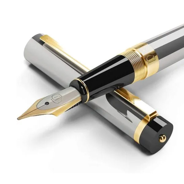 Black Premium Fountain Pen with Ink Cartridges Manufacturers, Suppliers in Gujarat
