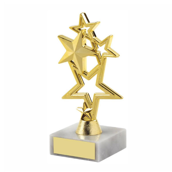 Golden Star Shield Trophy with Marble Base Manufacturers, Suppliers in Chhattisgarh