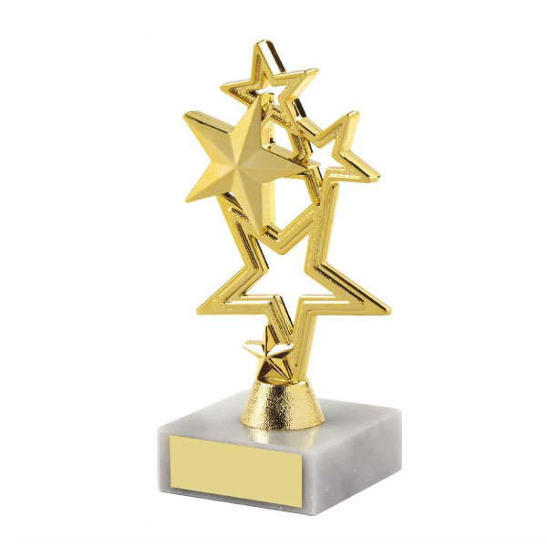 Golden Star Shield Trophy with Marble Base Manufacturers, Suppliers in Bhavnagar