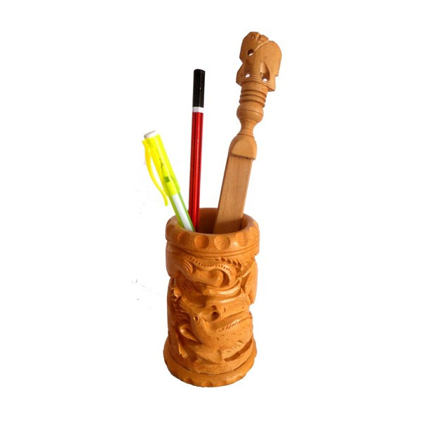 Arrakasta Crafts Wooden Pen Holder  Manufacturers, Suppliers in Puducherry