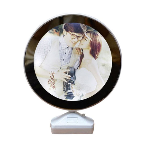 Round Attractive Mirror LED Tabletop Photo Frame Manufacturers, Suppliers in Chandigarh